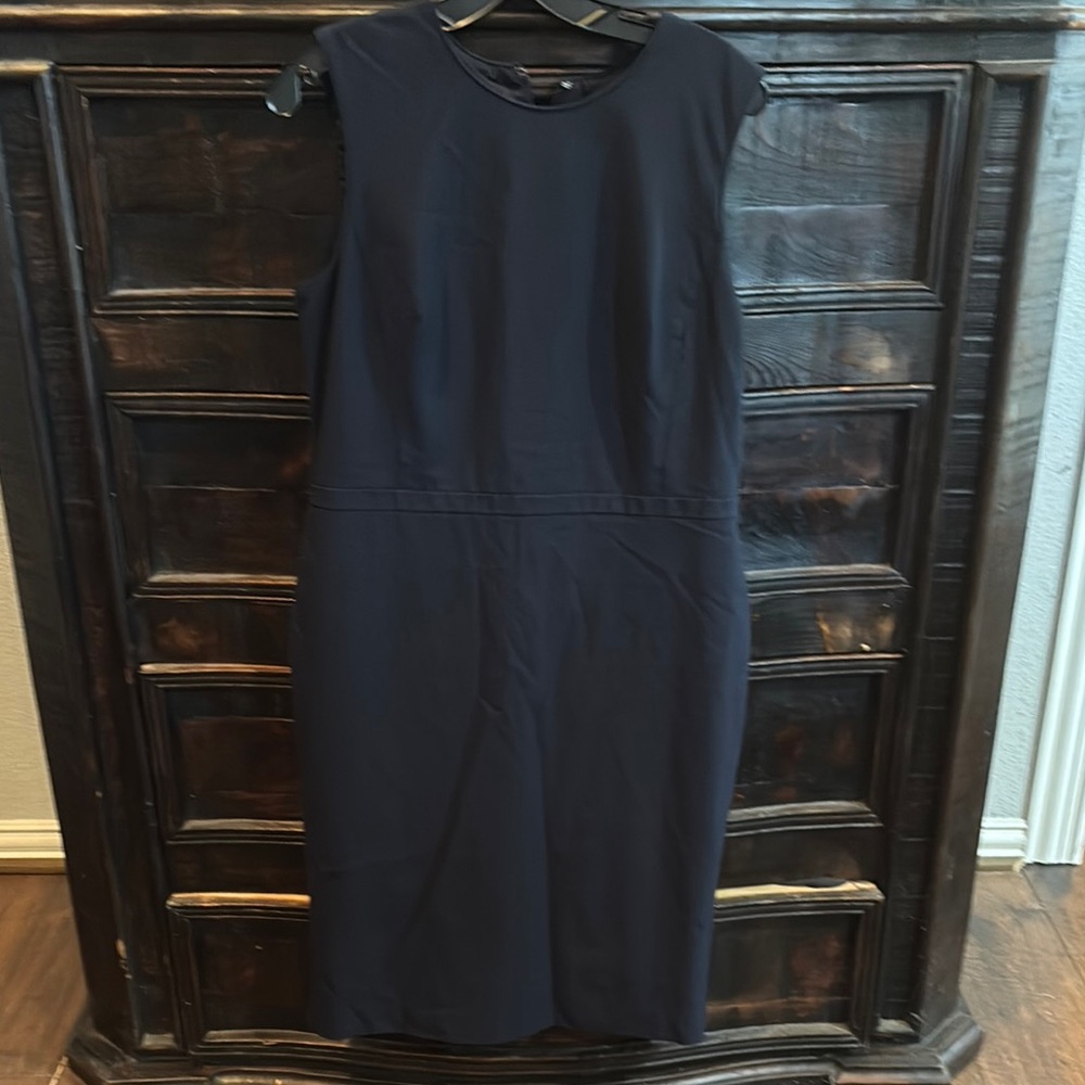 Ann Taylor Classic Navy Midi Dress
